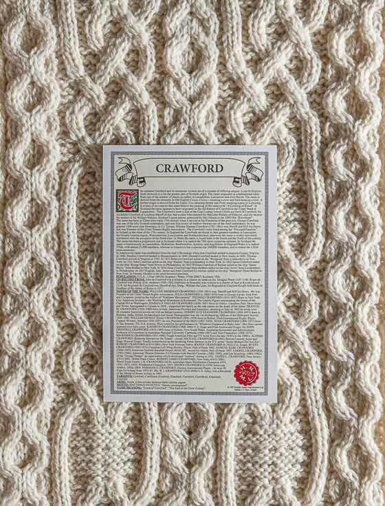 Aran Cashmere Crawford Clan Scarf