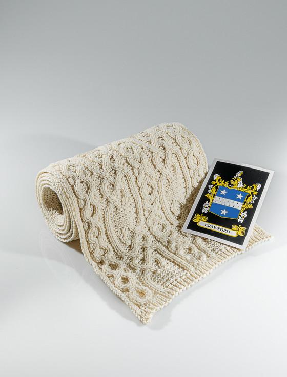 aran cashmere Crawford Clan Scarf