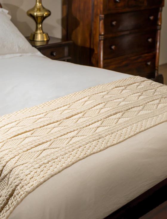 aran cashmere Cronin Clan Aran Bed Runner