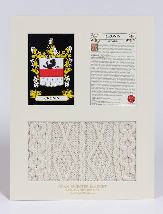 Aran Cashmere Cronin Clan Aran & History Display