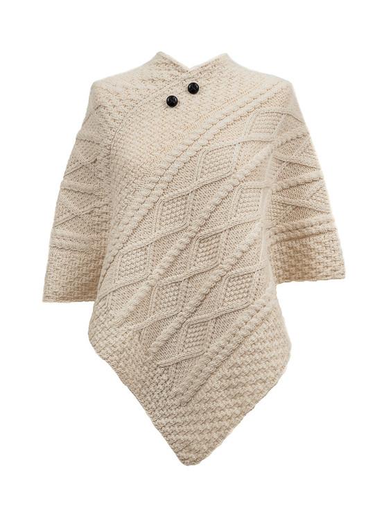 aran cashmere Cronin Clan Aran Poncho