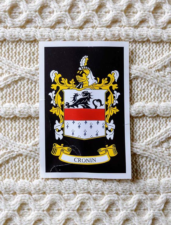 Aran Cashmere Cronin Clan Aran Throw