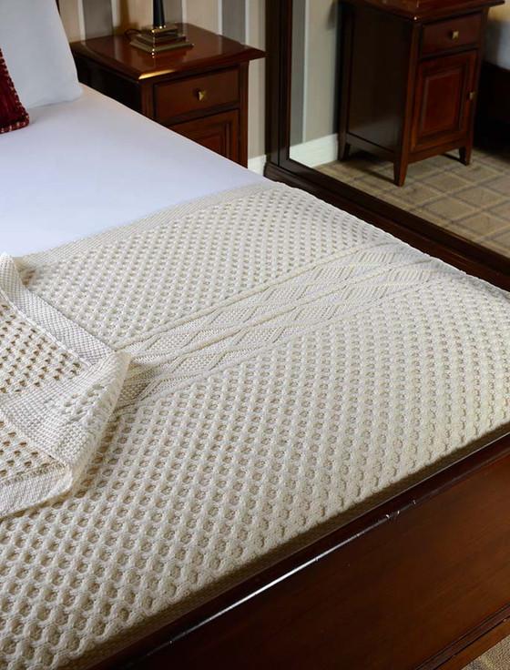 aran cashmere Cronin Clan Aran Throw