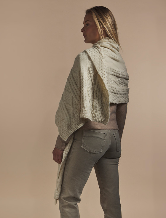 Aran Cashmere Cronin Clan Aran Wrap