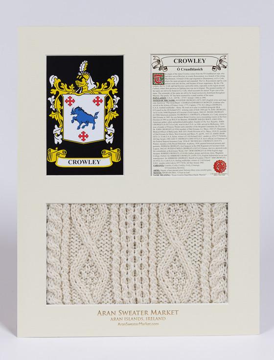 Aran Cashmere Crowley Clan Aran & History Display
