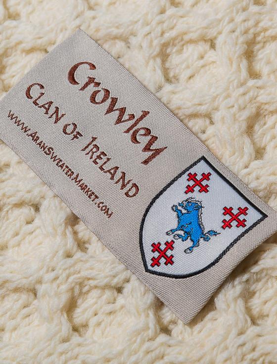 Aran Cashmere Crowley Clan Aran Throw