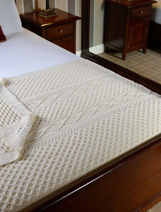 aran cashmere Crowley Clan Aran Throw