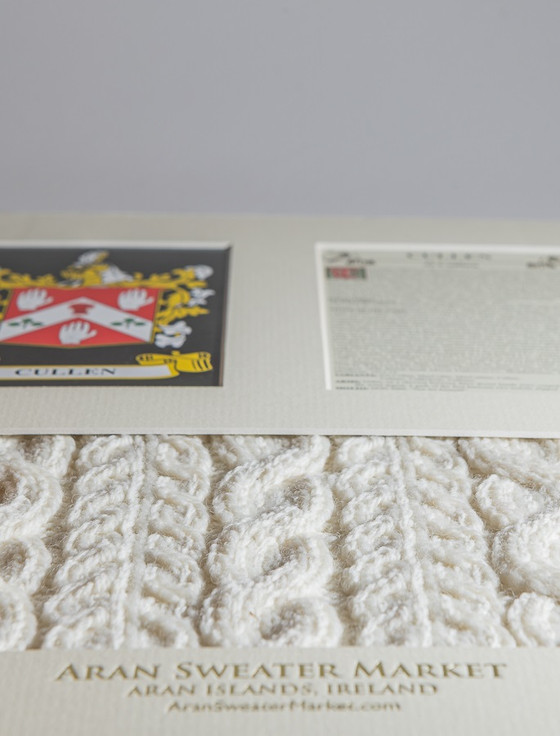 Aran Cashmere Cullen Clan Aran & History Display