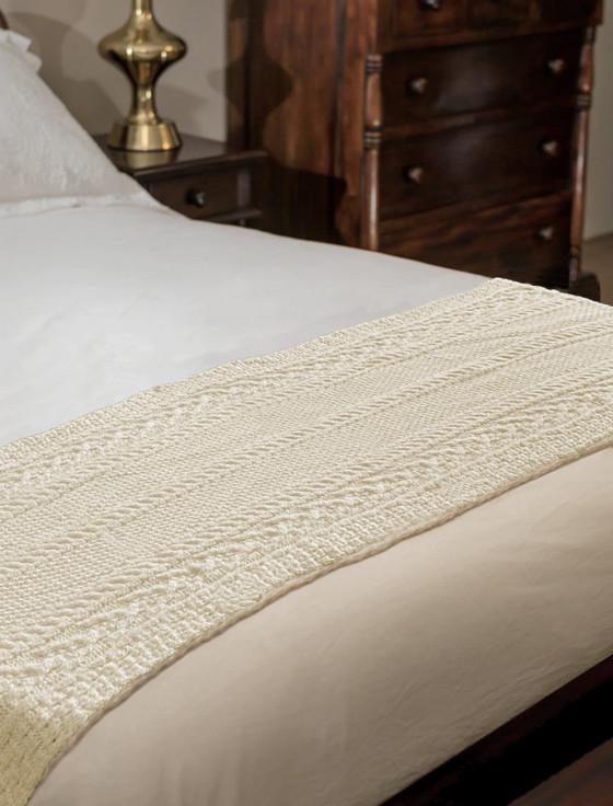 aran cashmere Cunningham Clan Aran Bed Runner