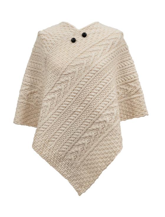 aran cashmere Cunningham Clan Aran Poncho