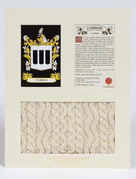 Aran Cashmere Curran Clan Aran & History Display