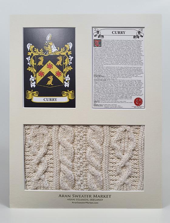 Aran Cashmere Curry Clan Aran & History Display