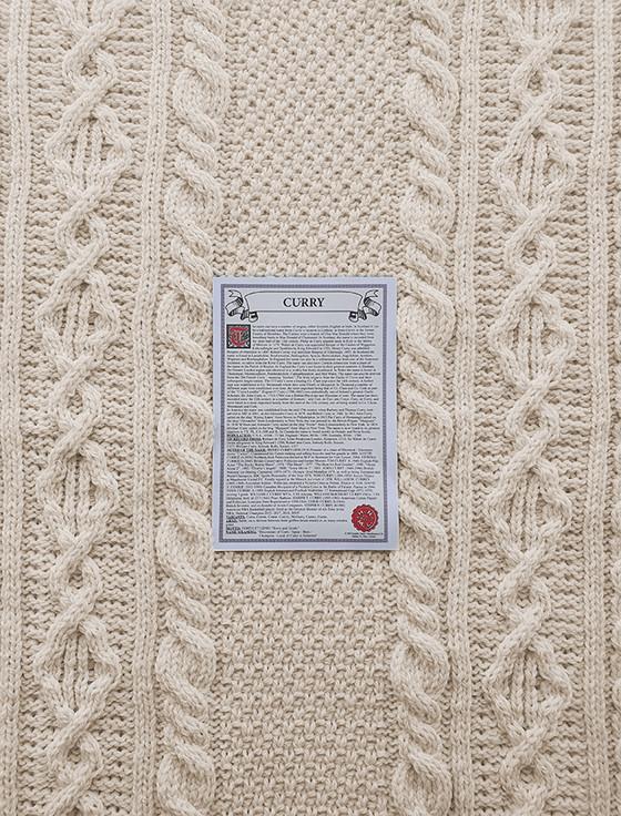 Aran Cashmere Curry Clan Aran Throw