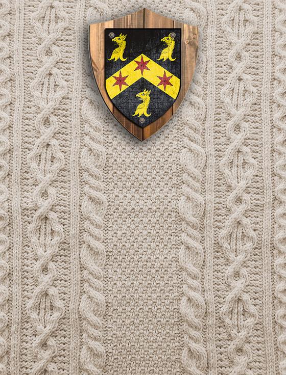 aran cashmere Curry Clan Aran Throw
