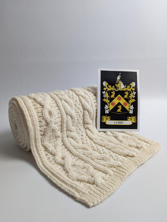 aran cashmere Curry Clan Scarf