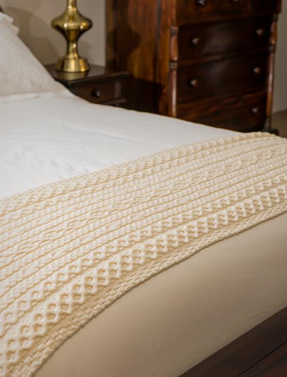 aran cashmere Daly Clan Aran Bed Runner