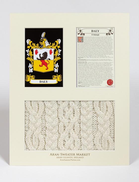 Aran Cashmere Daly Clan Aran & History Display