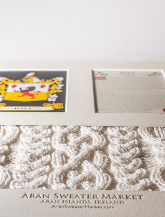 Aran Cashmere Daly Clan Aran & History Display