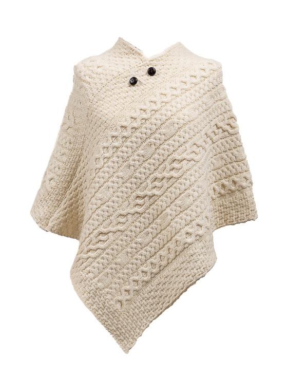 aran cashmere Daly Clan Aran Poncho