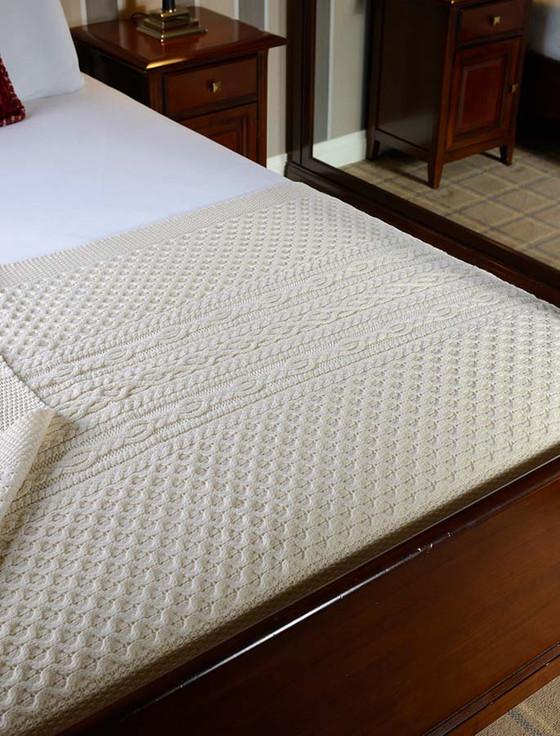aran cashmere Daly Clan Aran Throw