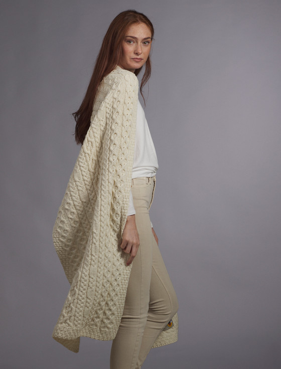 Aran Cashmere Daly Clan Aran Wrap