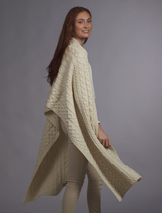 aran cashmere Daly Clan Aran Wrap