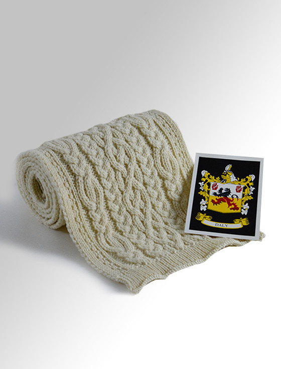 aran cashmere Daly Clan Scarf