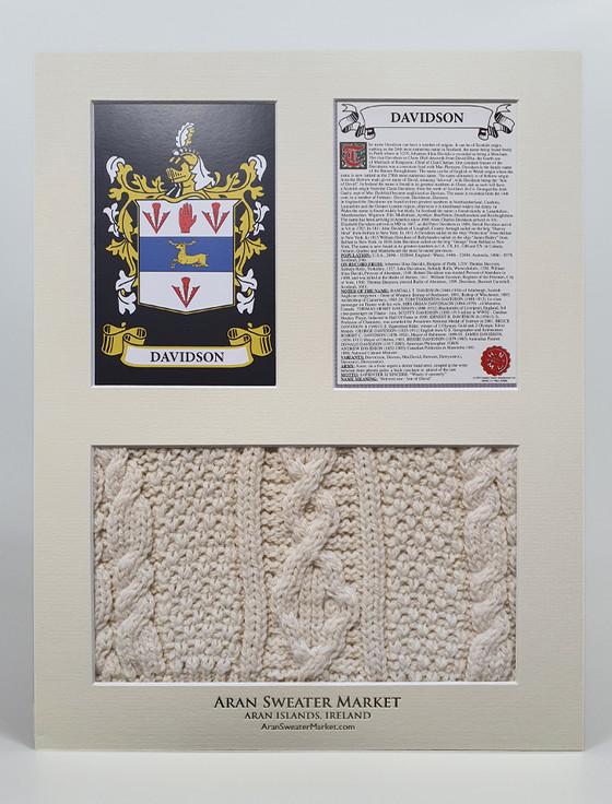 Aran Cashmere Davidson Clan Aran & History Display
