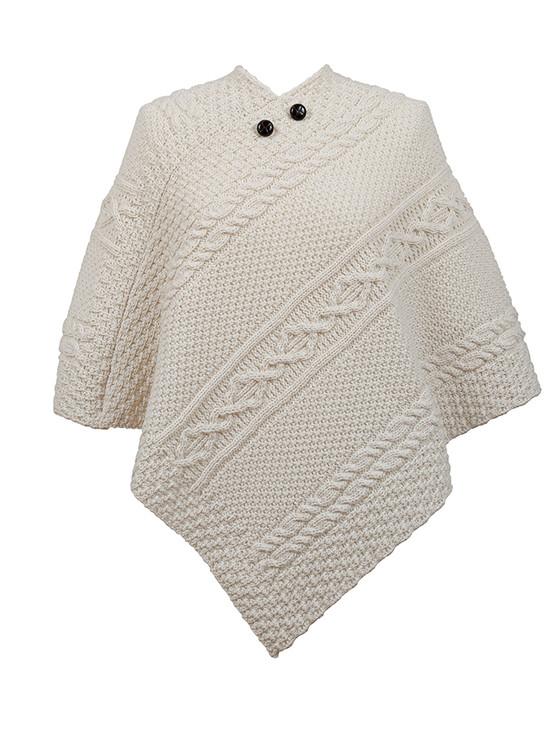 aran cashmere Davidson Clan Aran Poncho