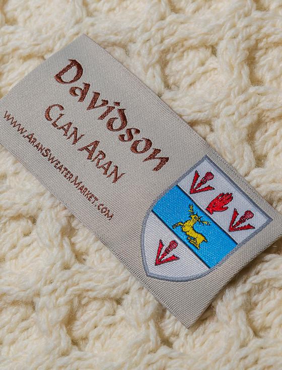 Aran Cashmere Davidson Clan Scarf