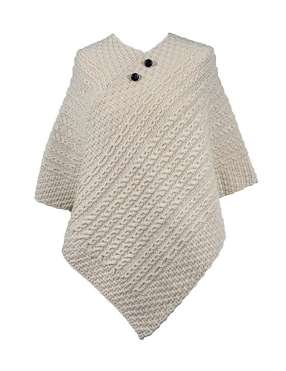 aran cashmere Davis Clan Aran Poncho