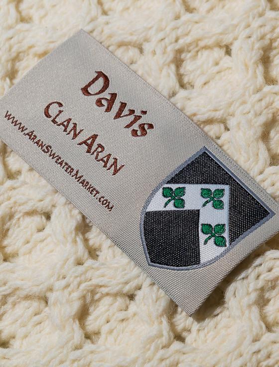 Aran Cashmere Davis Clan Aran Throw