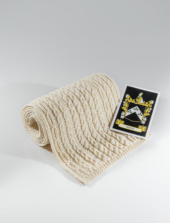 aran cashmere Davis Clan Scarf