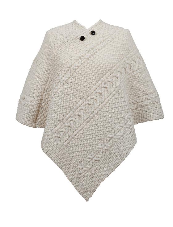 aran cashmere Dean Clan Aran Poncho