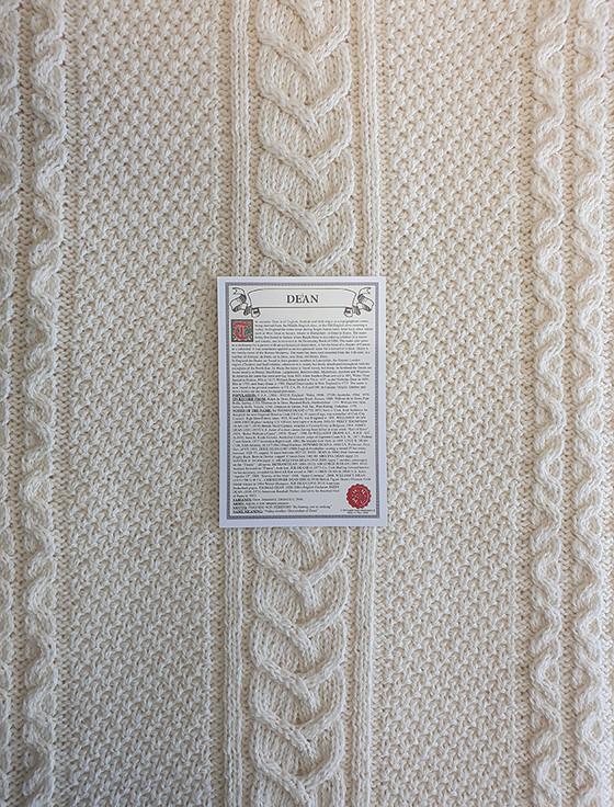 Aran Cashmere Dean Clan Aran Throw
