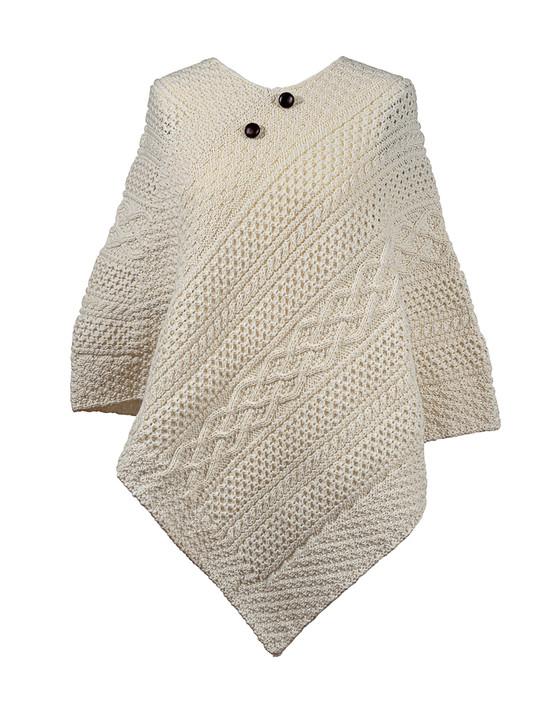 aran cashmere Delaney Clan Aran Poncho
