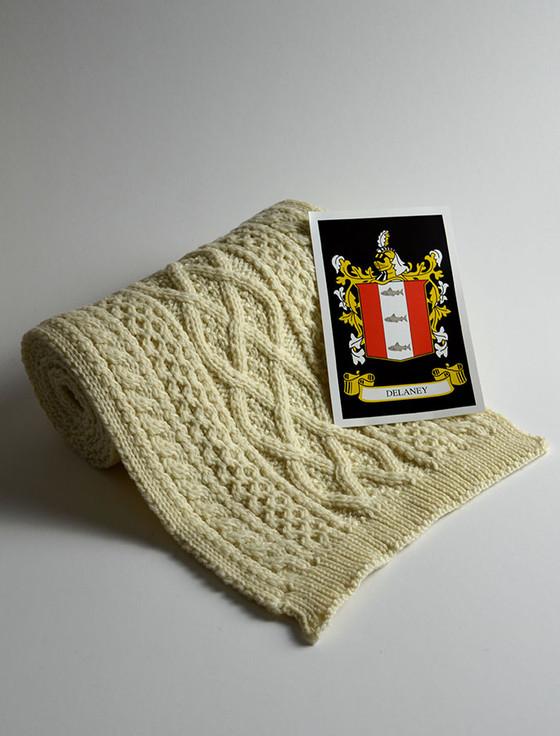 aran cashmere Delaney Clan Scarf