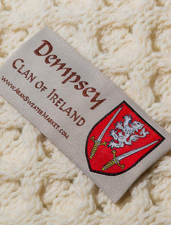 Aran Cashmere Dempsey Clan Aran Throw
