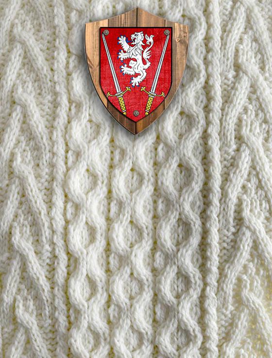 Aran Cashmere Dempsey Clan Aran Throw