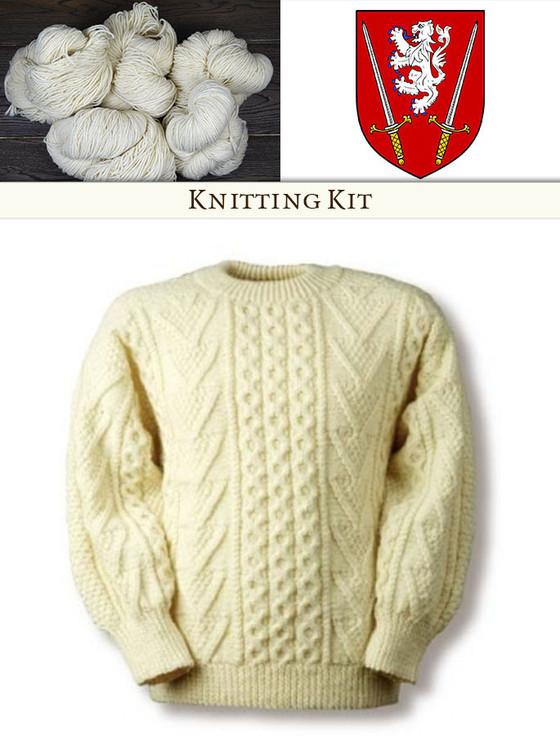 aran cashmere Dempsey Knitting Kit