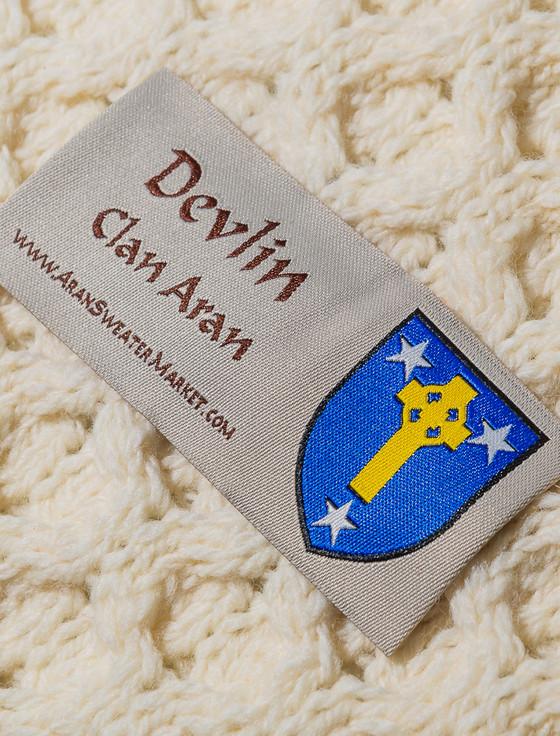 Aran Cashmere Devlin Clan Aran Throw