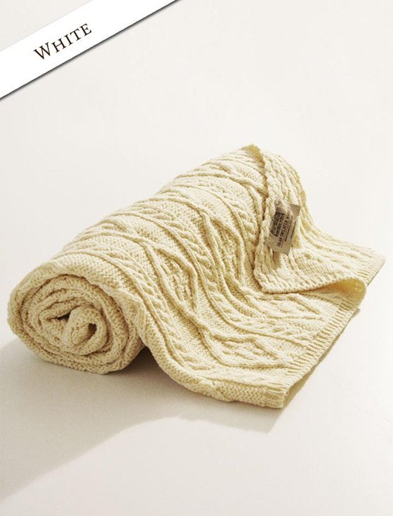 Aran Cashmere Diamond Aran Throw
