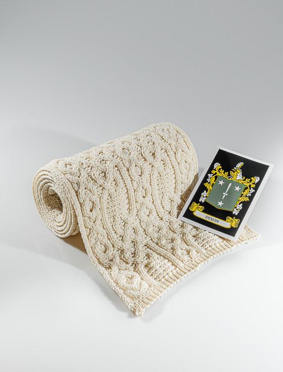 aran cashmere Dixon Clan Scarf