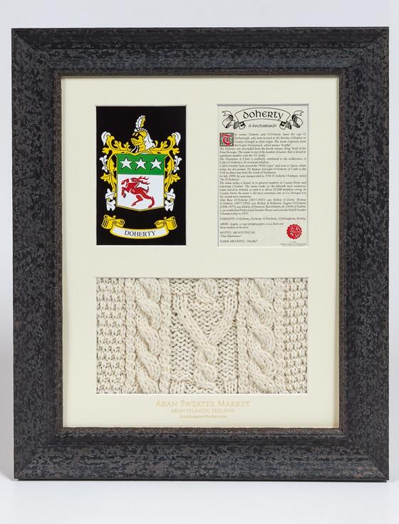 aran cashmere Doherty Clan Aran & History Display