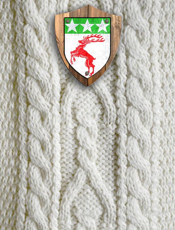 Aran Cashmere Doherty Clan Aran Throw
