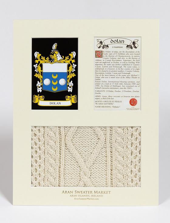 Aran Cashmere Dolan Clan Aran & History Display