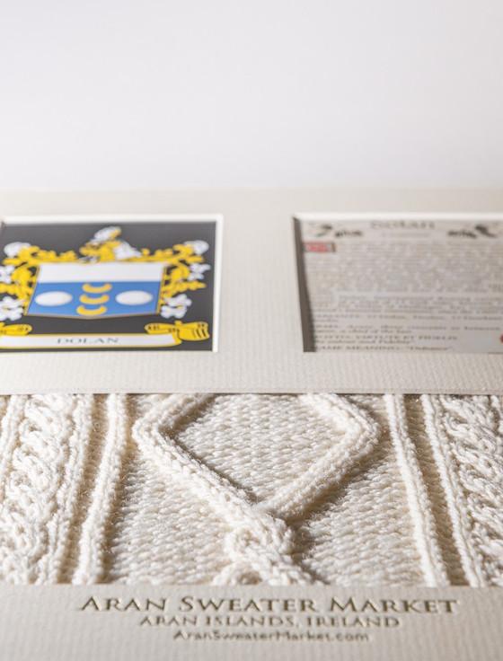 Aran Cashmere Dolan Clan Aran & History Display