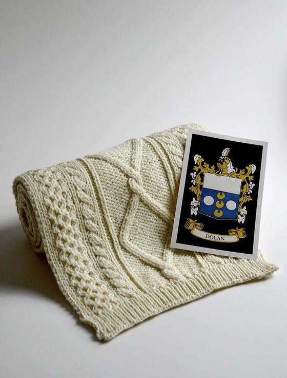 aran cashmere Dolan Clan Scarf