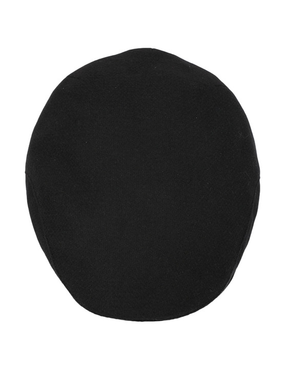 Aran Cashmere Donegal Tweed Flat Cap - Black