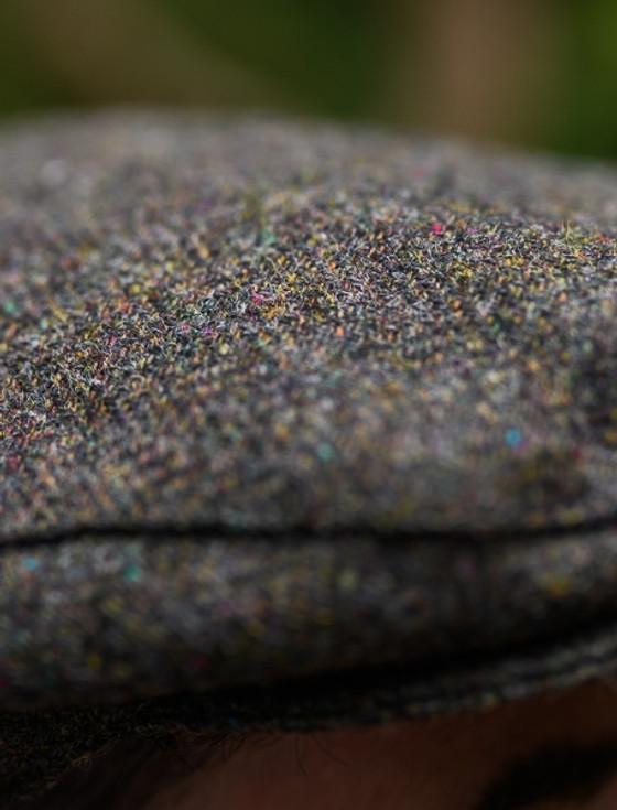 Aran Cashmere Donegal Tweed Flat Cap - Green Fleck